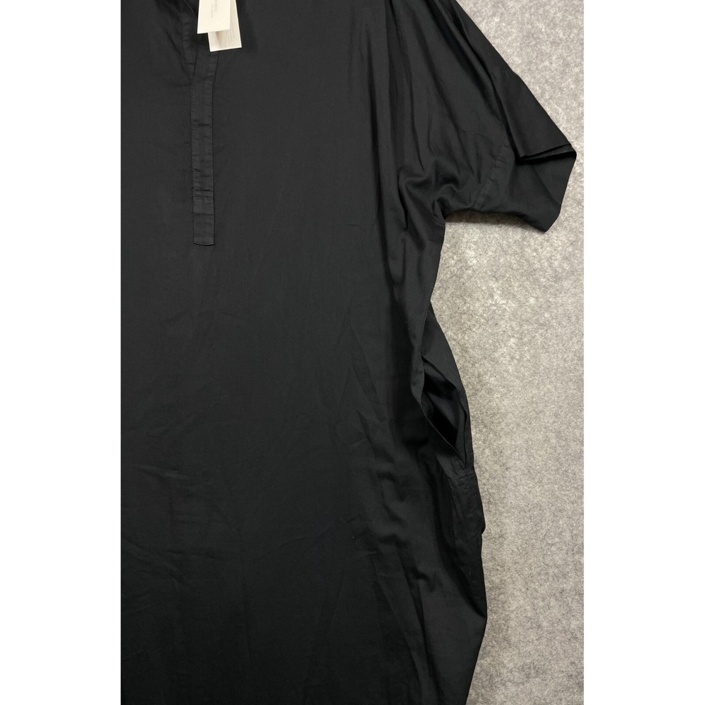 Ocean + Main Dress Womens 1 One Size Black Maxi Caftan Lagenlook Boho New - Picture 5 of 16